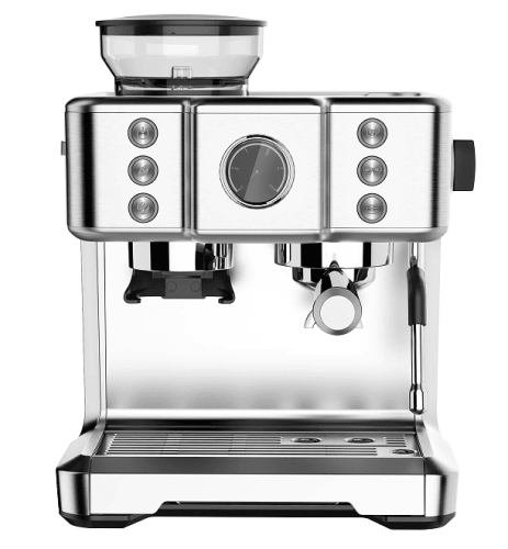 Coffee grinding 15Bar French latte Italian espresso extraction, 1 cup / 2 cup mechanical + digital, 2300W, steam, powder hammer 58mm Coffee grinding 15Bar French latte Italian espresso extraction, 1 cup / 2 cup mechanical + digital, 2300W, steam, powder hammer 58mm